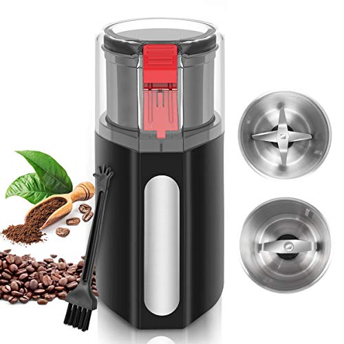 OUTOPEST Coffee Electric Blade Grinders, 200W Spice Grinder Electric ...